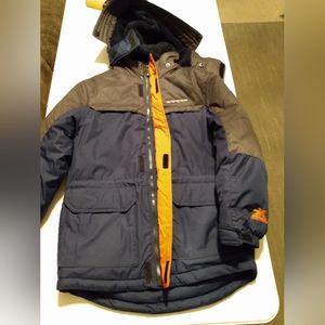 Boy's ZeroXposur Winter Jacket with  Zip-Up & Velcro Double Closure Size: 10-12